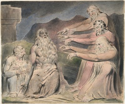 I sogni malvagi di Giobbe da William Blake